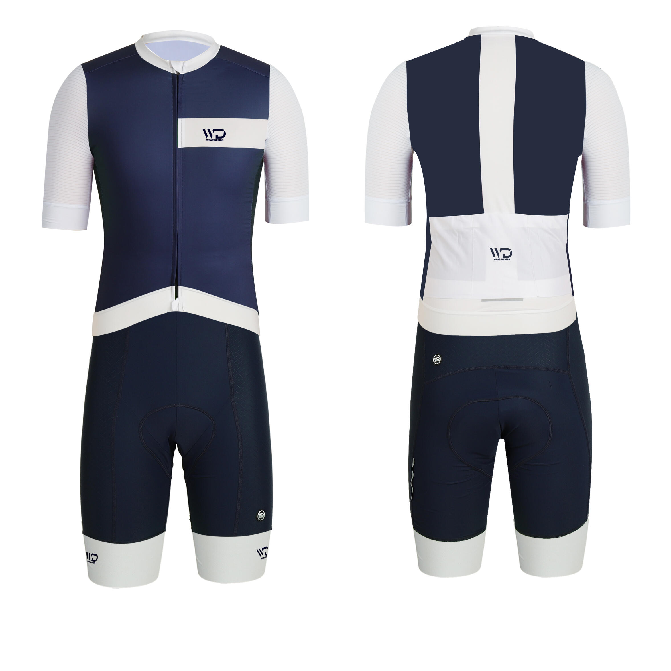 Maillot Homme // Ventoux Blanc Bleu (coupe ajustée