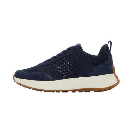 FitFlop F-Mode Flow Crystal Denim/Suede Sneakers