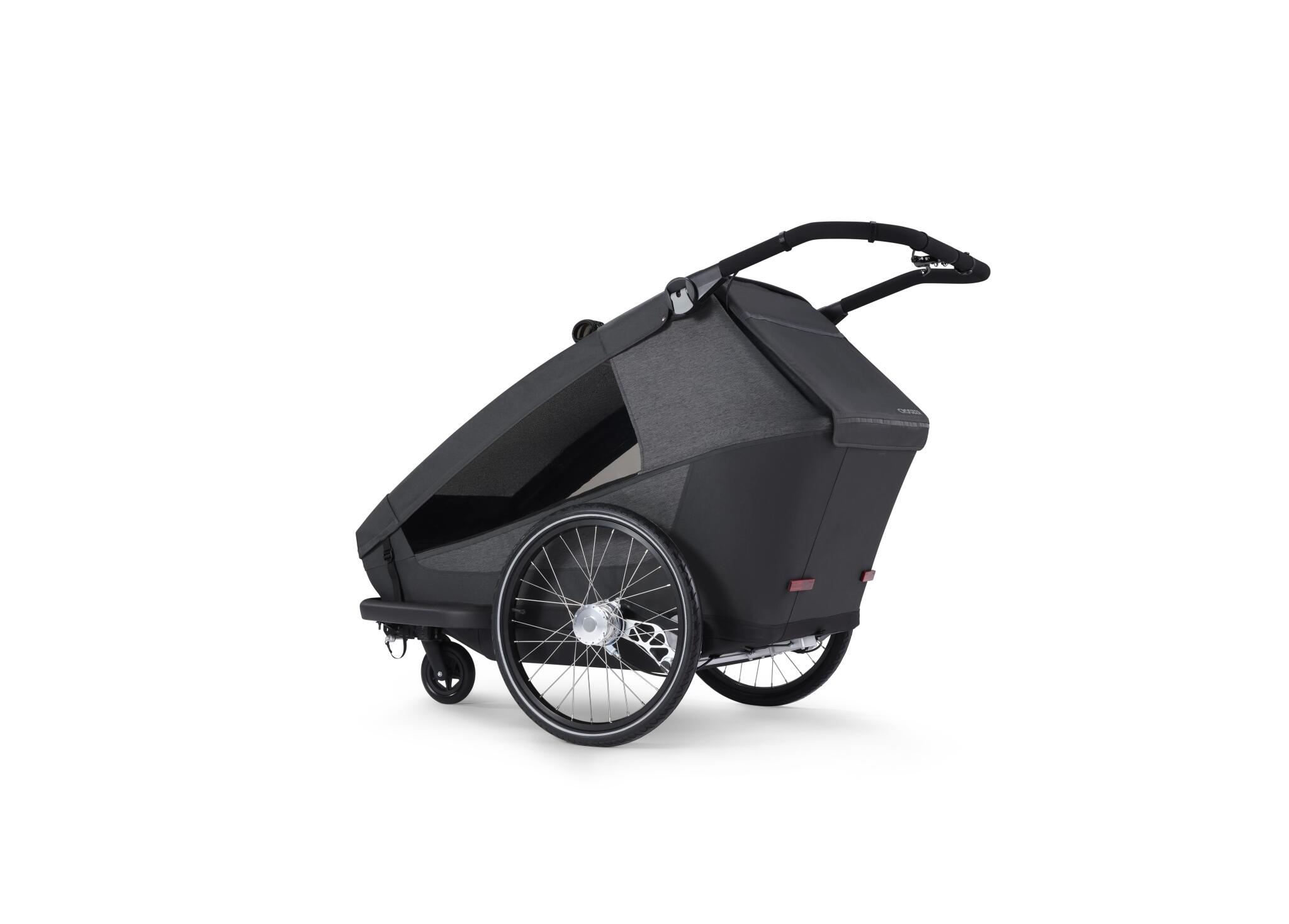 Gefederter modularer Fahrradanhänger Yuuna für Kinder, Hunde und Gepäck 4/7