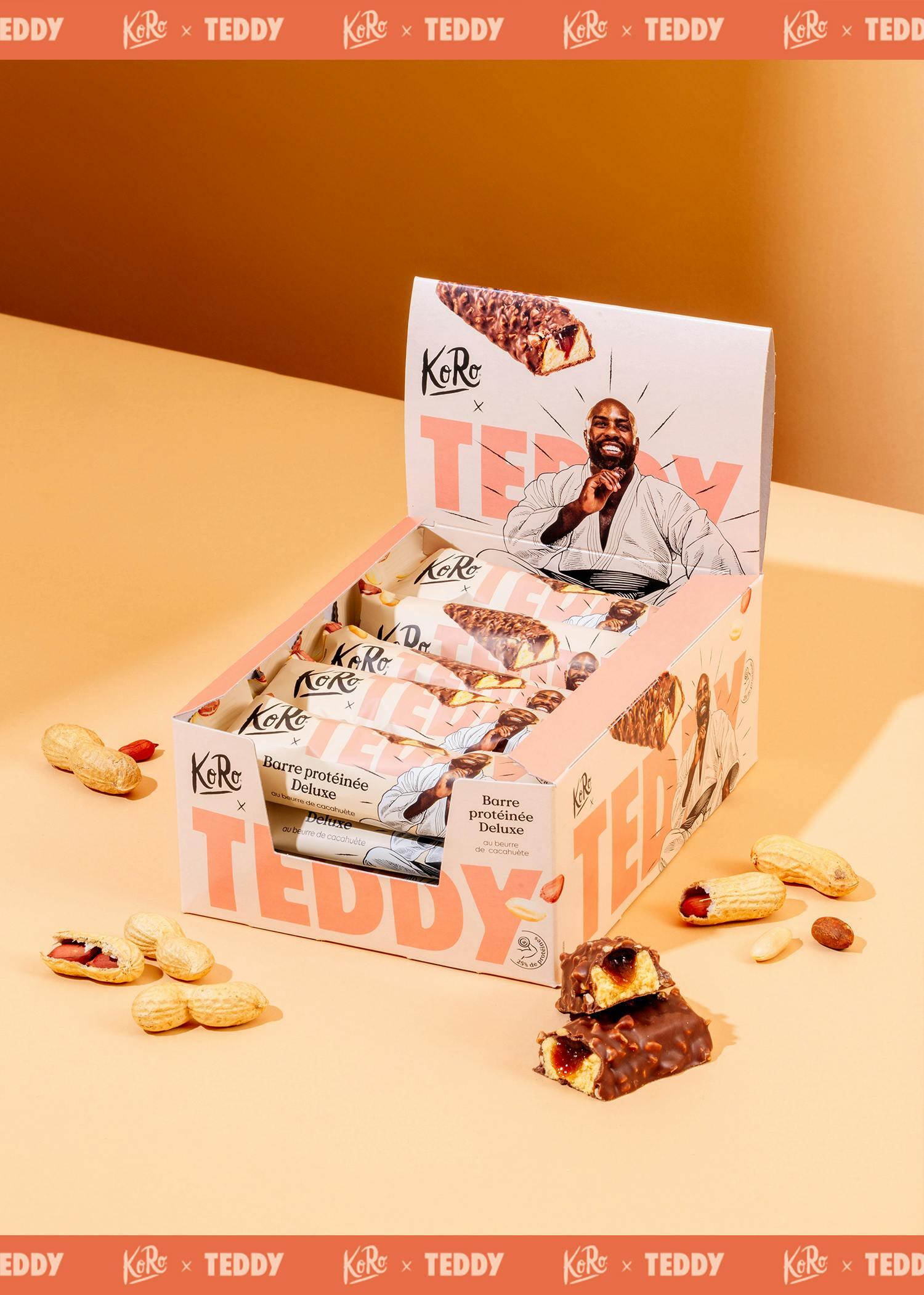 Barre protéinée Teddy au beurre de cacahuètes 12 x 55 g 2/7
