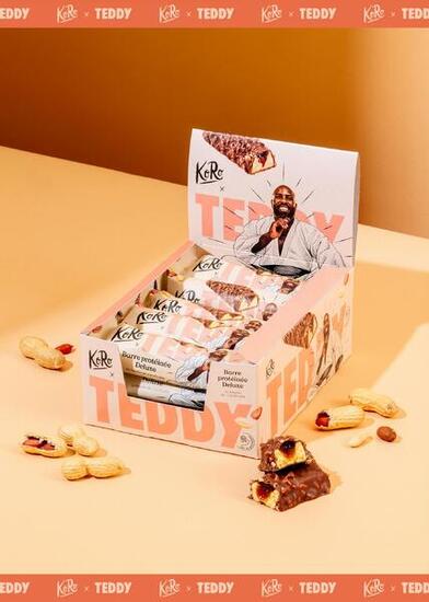 Barre protéinée Teddy au beurre de cacahuètes 12 x 55 g