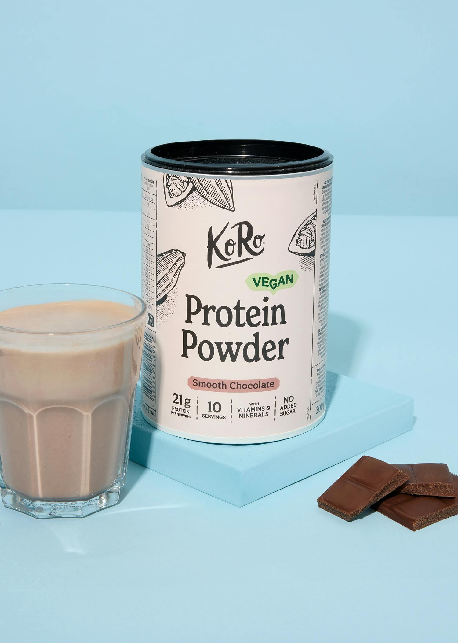 Protéines en poudre vegan saveur chocolat 300 g 2/6