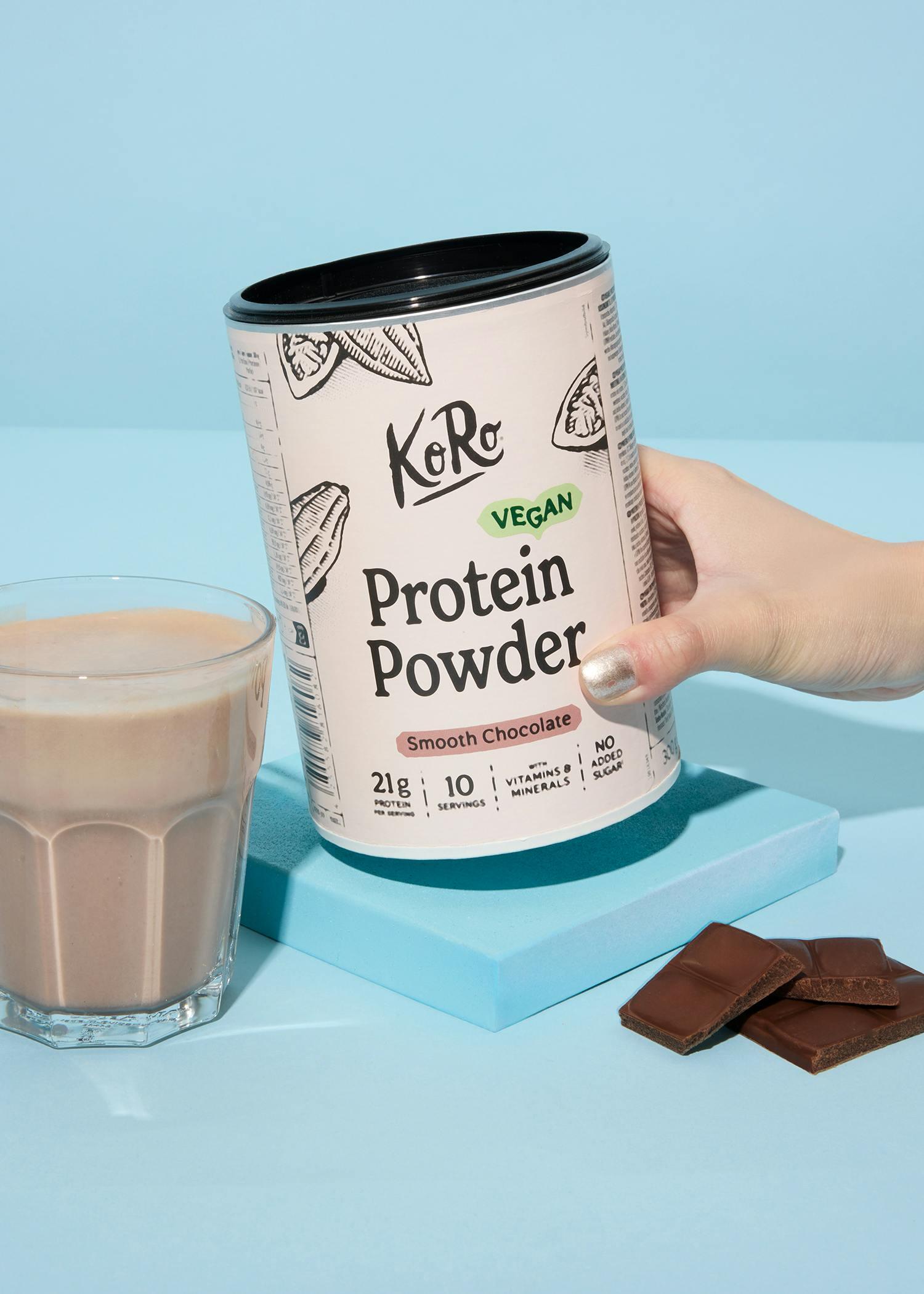 Protéines en poudre vegan saveur chocolat 300 g 4/6