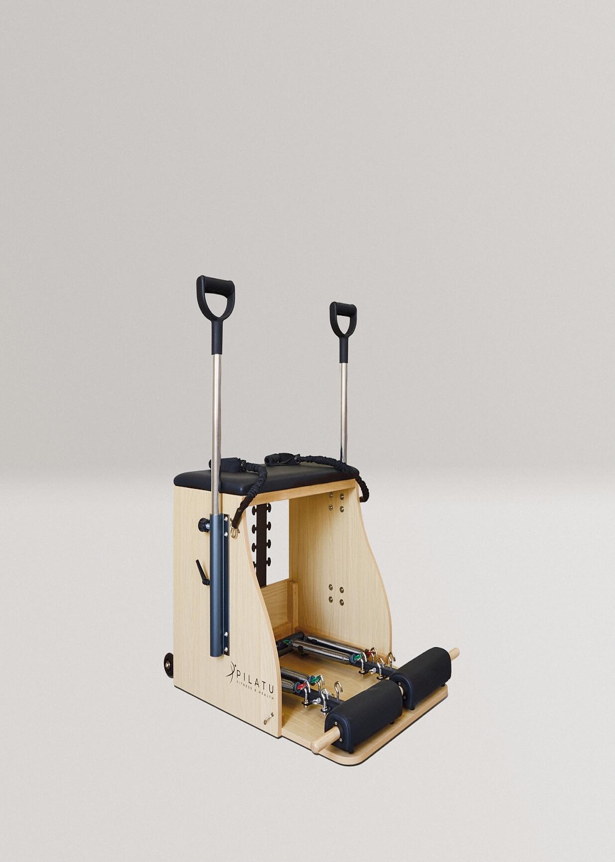 Cadeira Combo em madeira de Faia e Preto  Pilates Pilatu F&H 2/3
