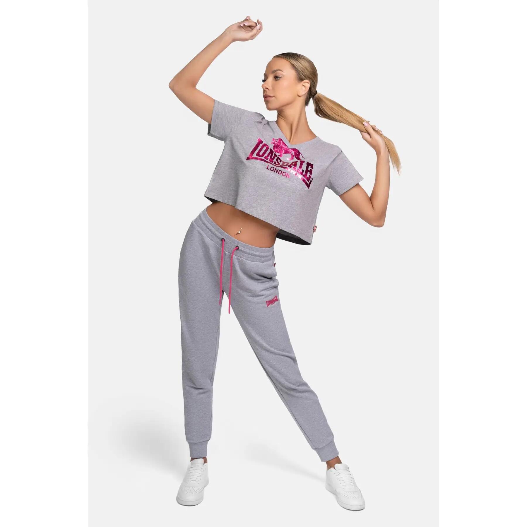 Camiseta cropped oversized mujer Lonsdale Heddle 2/4