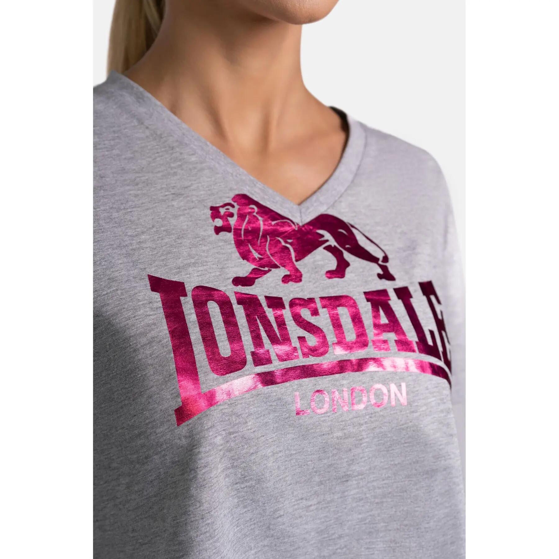 Camiseta cropped oversized mujer Lonsdale Heddle 4/4