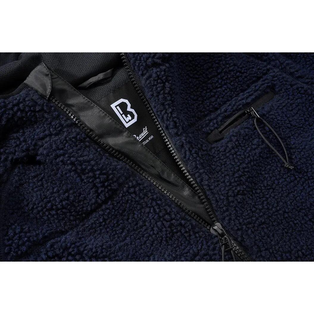 Felpa con cappuccio zip Brandit Teddy 3/6