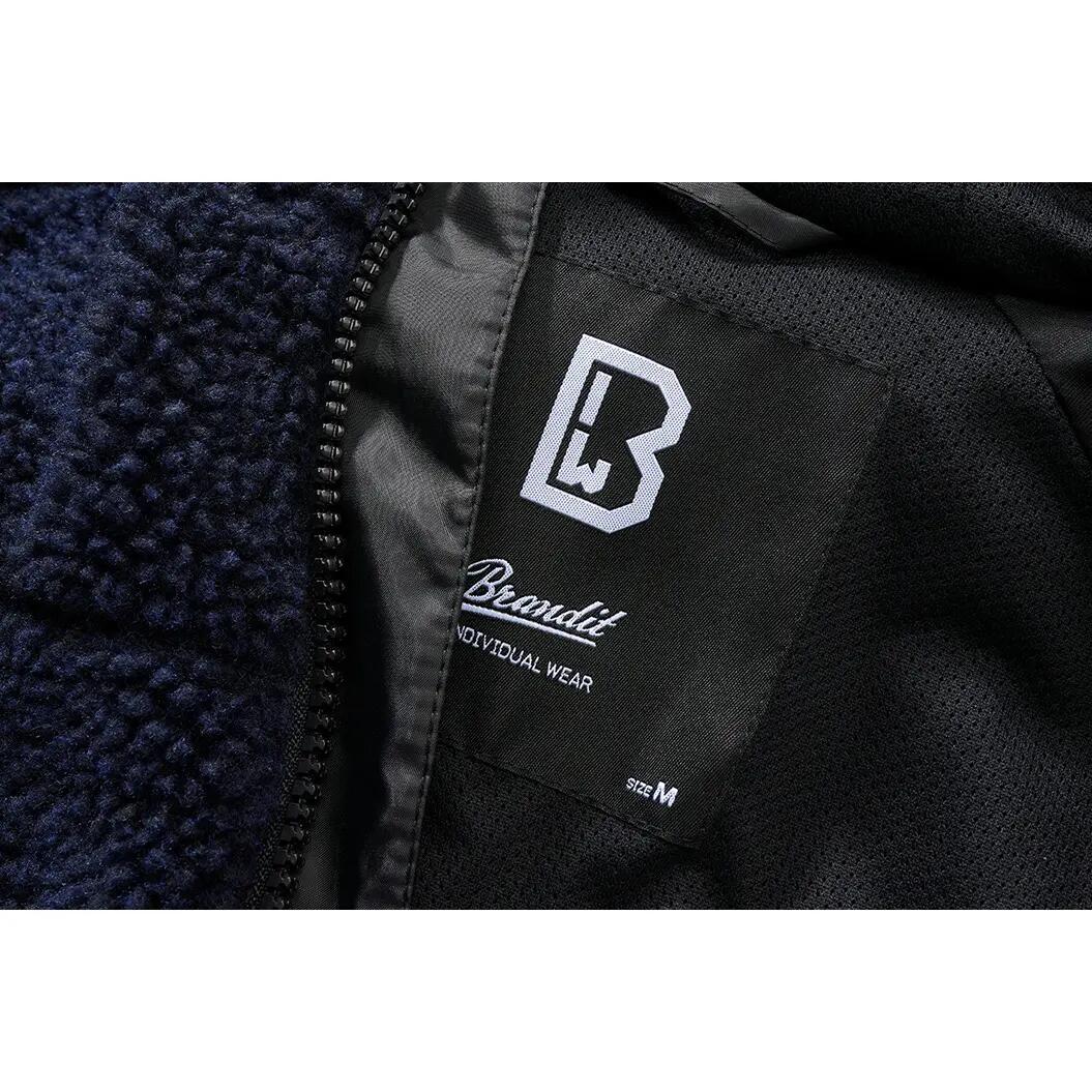 Felpa con cappuccio zip Brandit Teddy 4/6