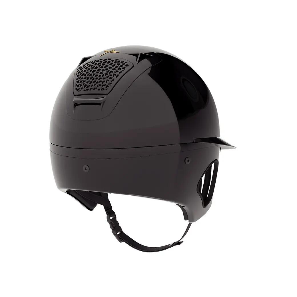Casque d'équitation avec protections temporales visière large FreeJump Voronoi G 2/2