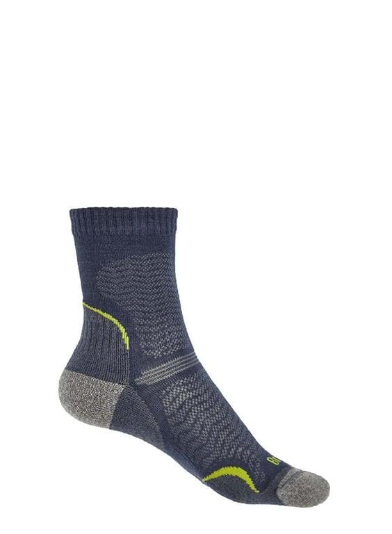 BRIDGEDALE Skarpety damskie HIKE ULTRA LT T2 MERINO 3/4 CREW-S (35-37)-Różowy 6/7