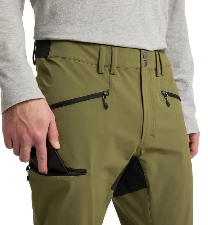 HAGLOFS Spodnie męskie Mid Slim Pant Men olive green/true black-52 5/7