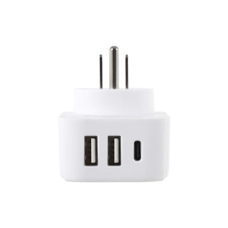 Lifeventure 3-portowy adapter podróżny USB + szybki adapter USB-C (UE/USA/AU/CN) 6/6