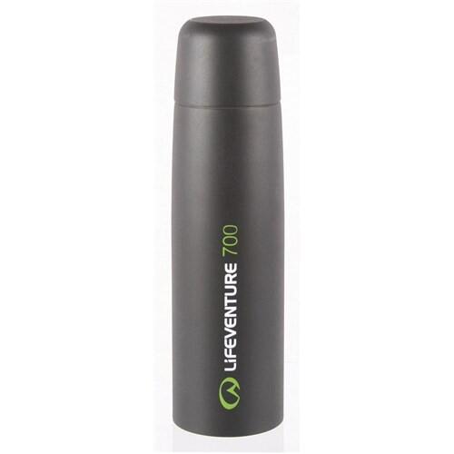 Thermos Lifeventure TiV 700 ml inox gris oscuro — botella isotérmica 3/4