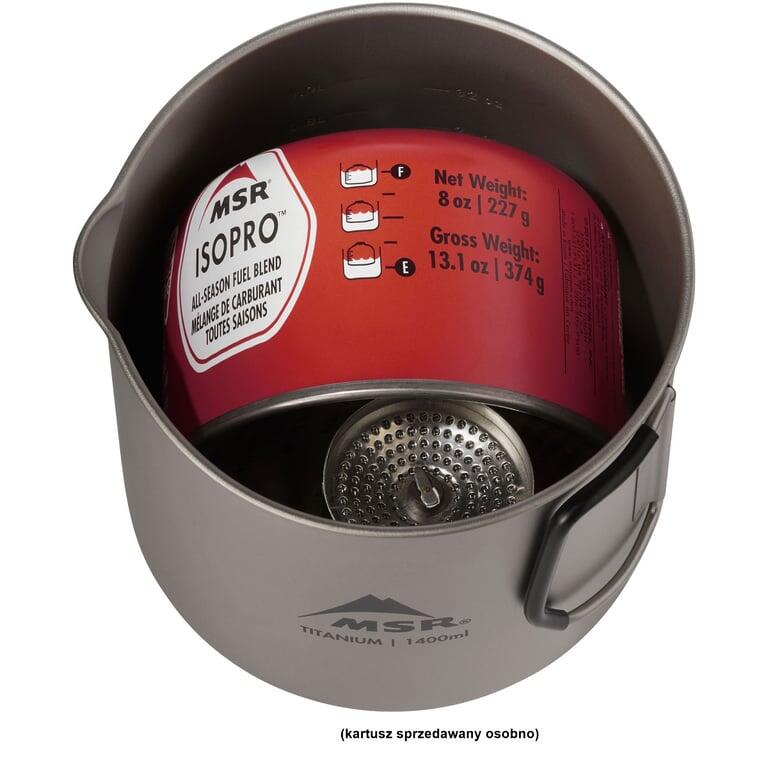 MSR – Titan Kettle 1400ml – Casserole en Titane – Cuisine en Plein Air 5/7