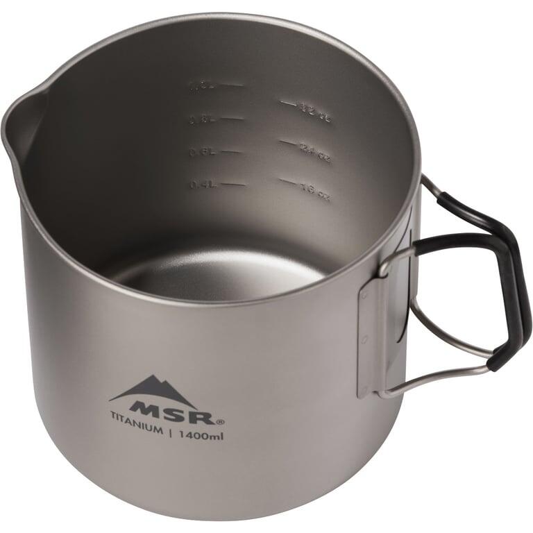 MSR – Titan Kettle 1400ml – Casserole en Titane – Cuisine en Plein Air 6/7