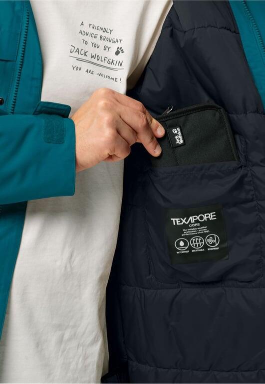JACK WOLFSKIN Kurtka zimowa męska Winterlager Parka M teal r.L 5/7