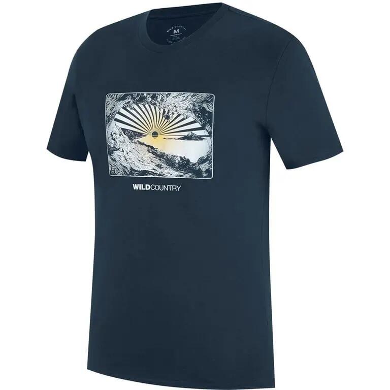 WILD COUNTRY Koszulka męska Flow T-shirt navy-S 4/5