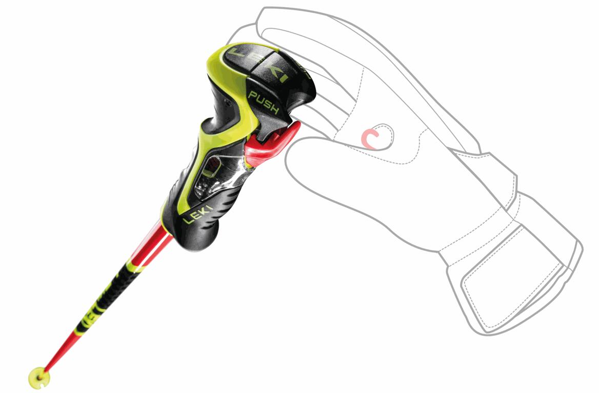 Kijki Leki WCR TBS SL 3D Red 5/5