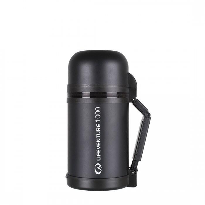 Gourde Lifeventure Wide Mouth 1000 ml inox, 8h chaud / 12h froid, poignée 4/7