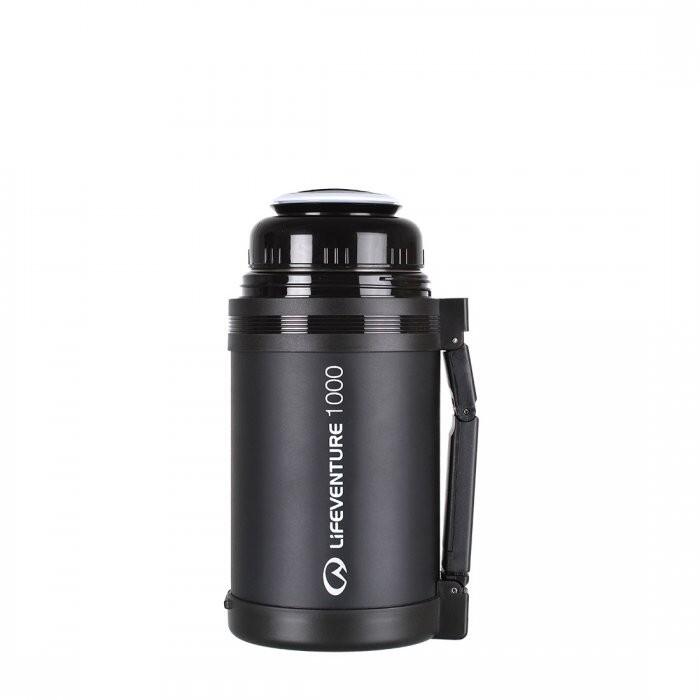 Gourde Lifeventure Wide Mouth 1000 ml inox, 8h chaud / 12h froid, poignée 6/7