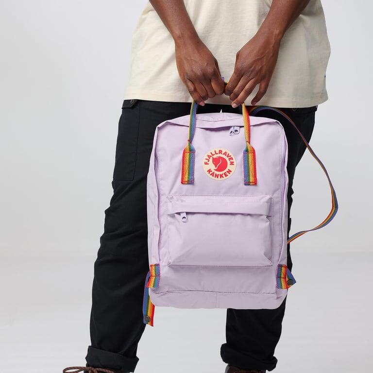 Plecak miejski Fjallraven Kanken Rainbow - chalk rose/rainbow 7/7