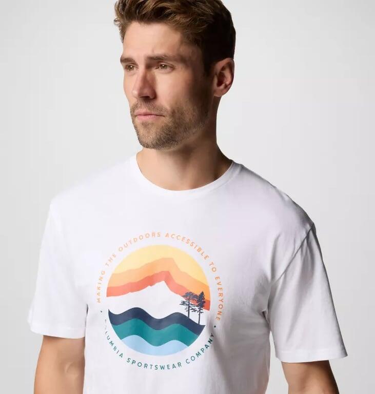 T-shirt sportowy z krótkim rękawem męski  Path Lake II Graphic Tee 5/5