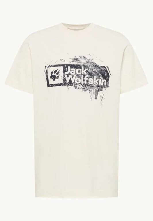 JACK WOLFSKIN Koszulka męska Brand T M wood cotton white-XL 7/7