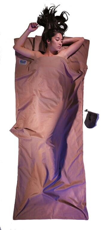 Cocoon Travel Sheet – Modello coperta in cotone egiziano – Khaki 6/6