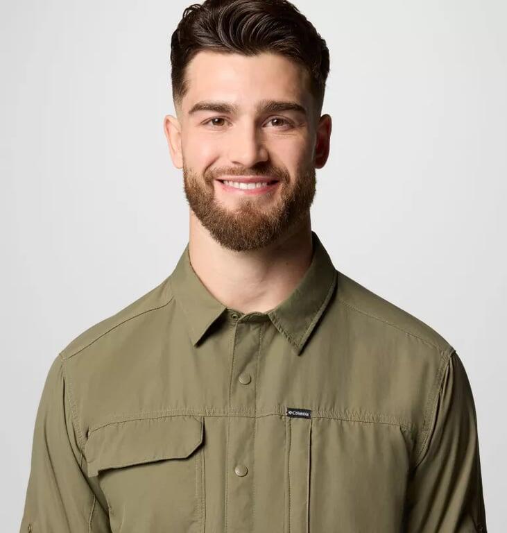 COLUMBIA Koszula męska Skien Valley Long Sleeve Shirt stone green-L 5/7