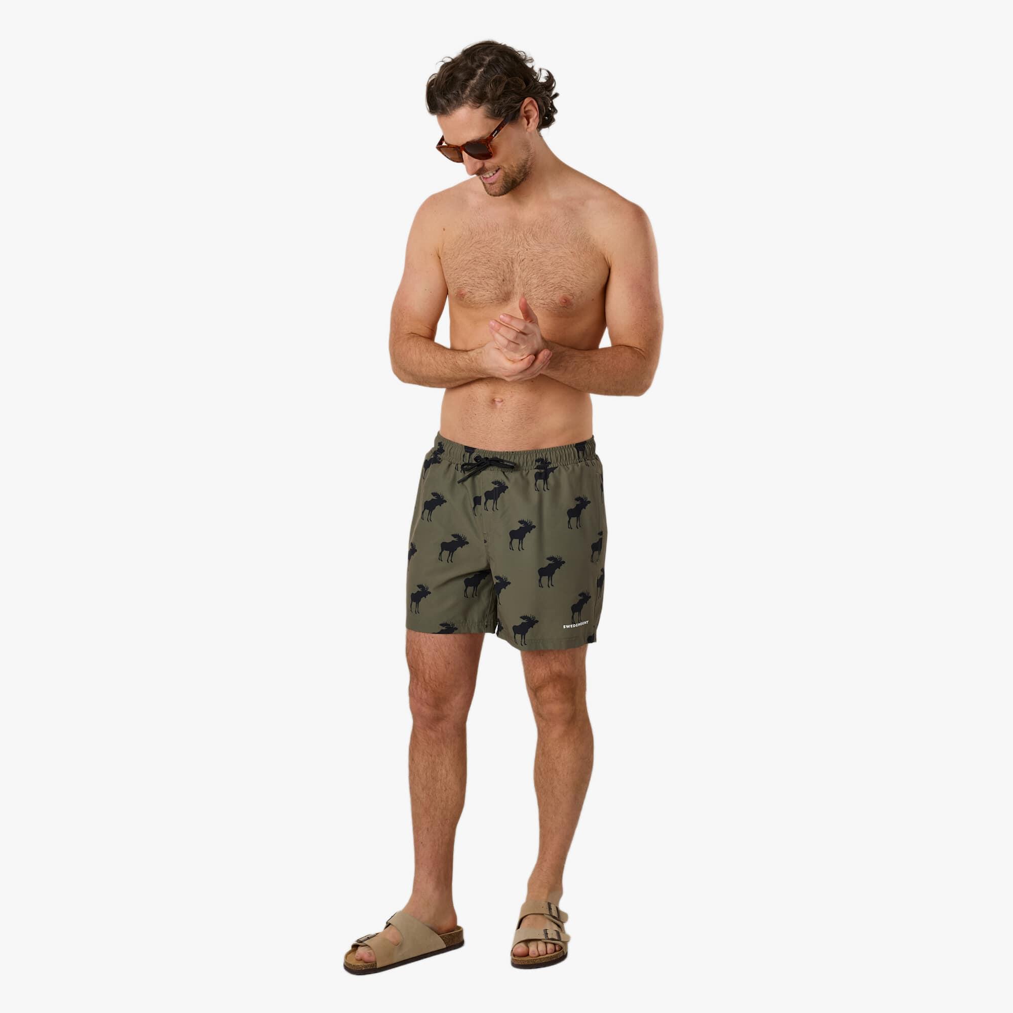 Herren Badeshorts Forest Stretch Quick Dry Beach Shorts 3/6