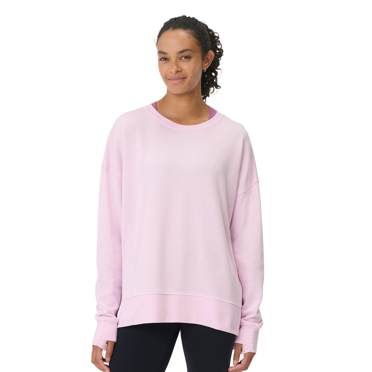 SWEATY BETTY After Class Longline Sweatshirt  PASTELROZE L 3/7