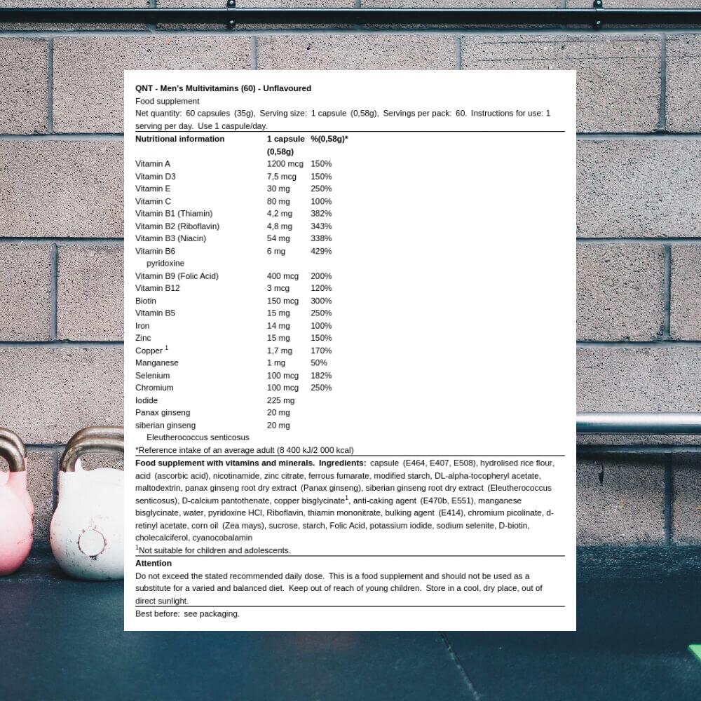 MULTIVITAMIN MEN'S - Gélules véganes - 60 gélules 3/3