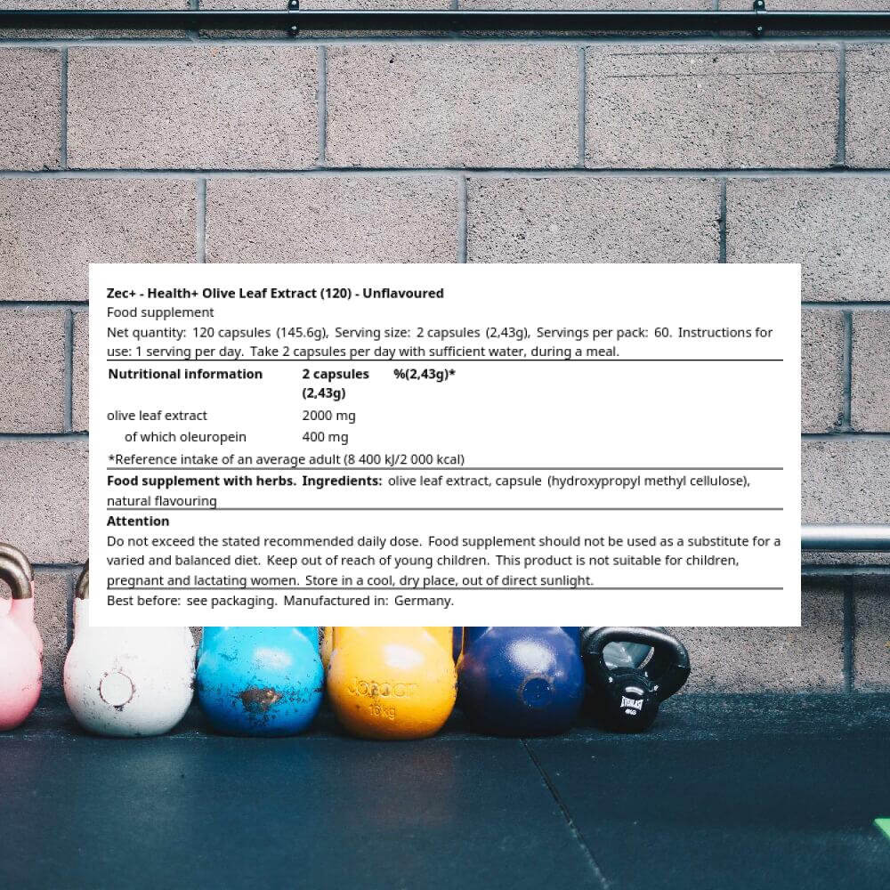 HEALTH+ Olivenblattextrakt, 120 Kapseln 3/3