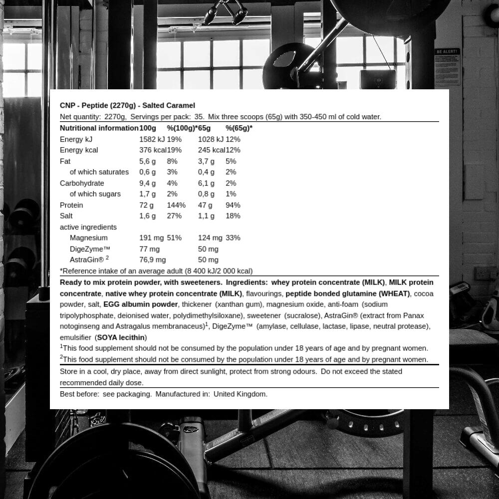 CNP Peptide (2270g) Salted Caramel - Protéines - Mélange de protéines 3/3