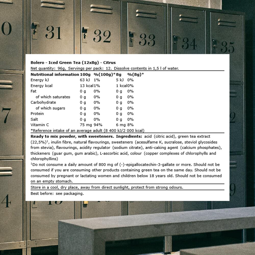 Boissons à diluer - BOLERO® - Thé Vert Glacé aux Agrumes 3/3