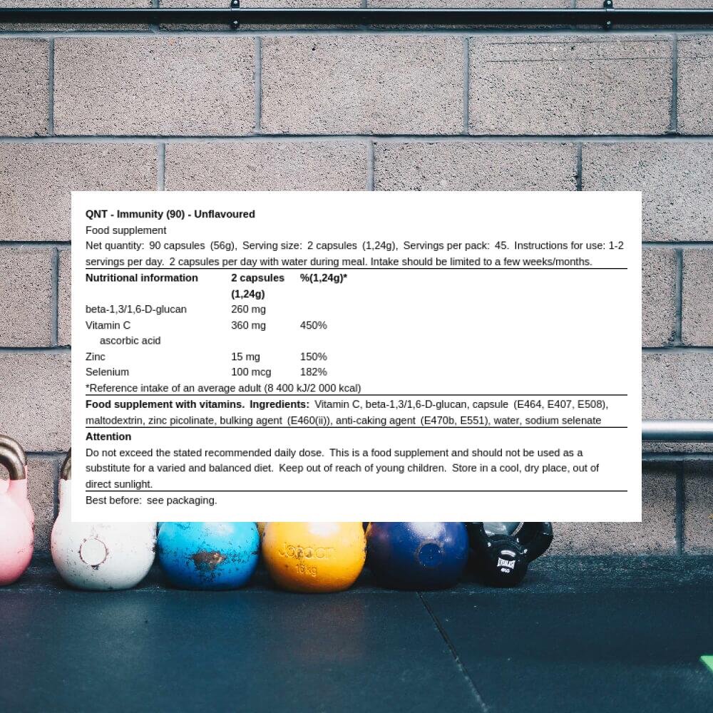 QNT Immunity (90) Unflavoured - Vitamins, Minerals & Health - Enzymes 3/3
