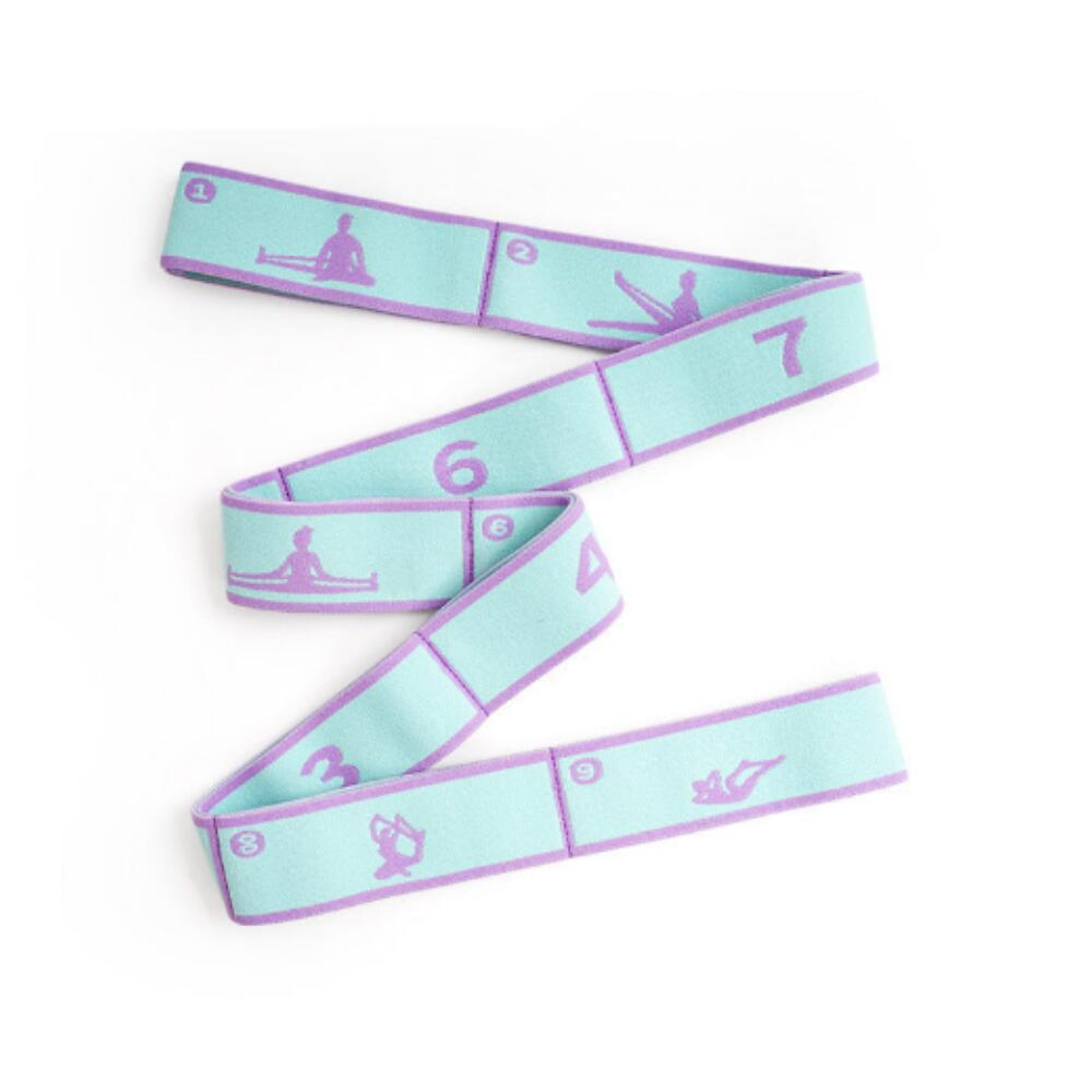 9-Loop Yoga Stretch Strap (Blue and Purple)