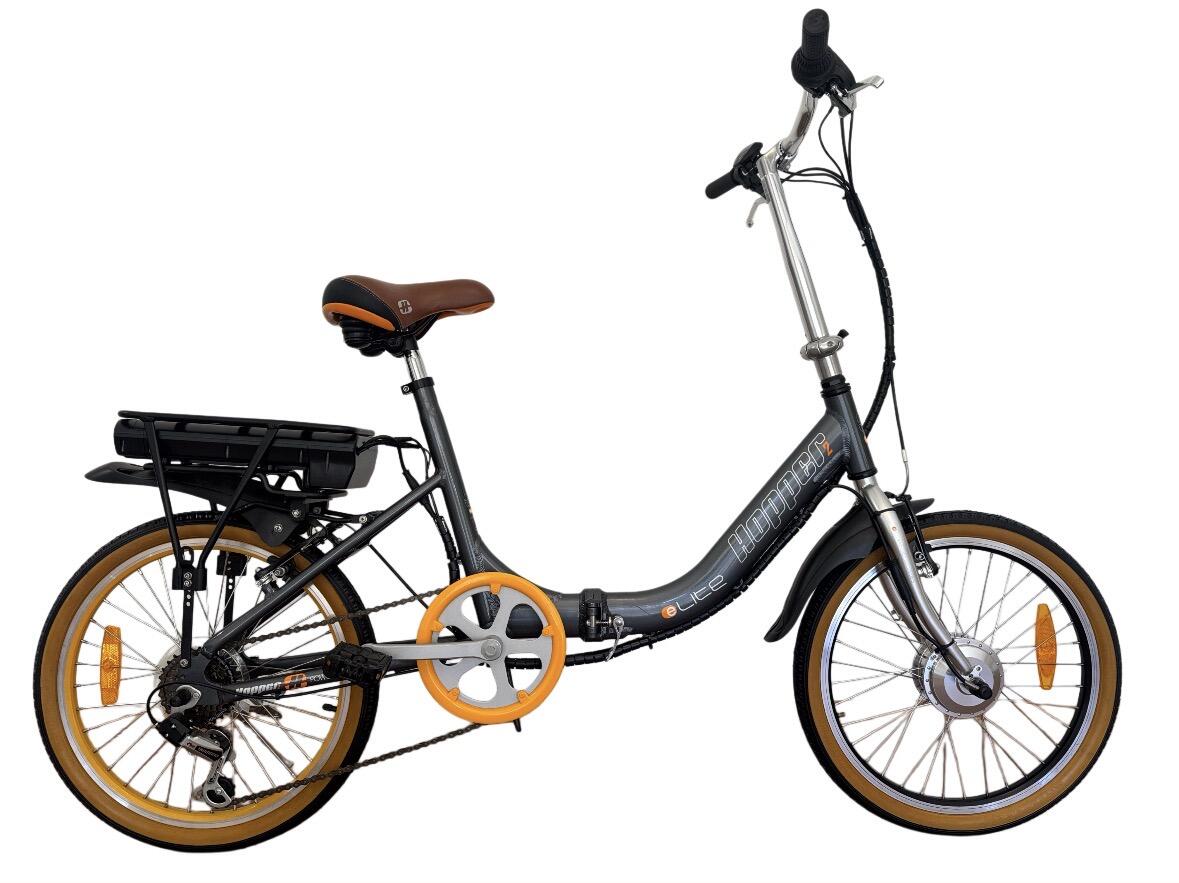 20” lady-U Hopper2 eLite Black / Orange Folding Bike