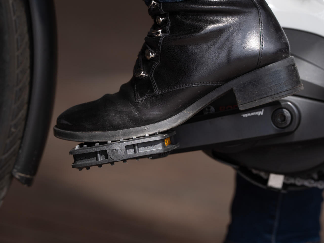 Fahrradpedale Große Plattform ErgoBase Stadt Lasten & E-Bikes Schwarz 6/7