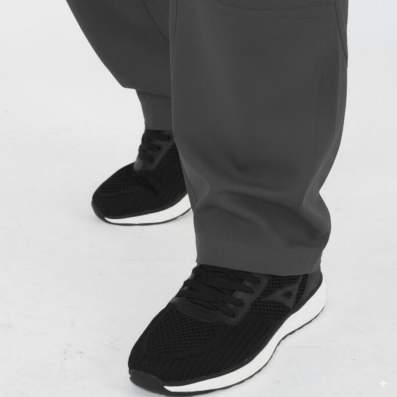 Bărbați Running Pantaloni Poliester Ușori Gri Guyana