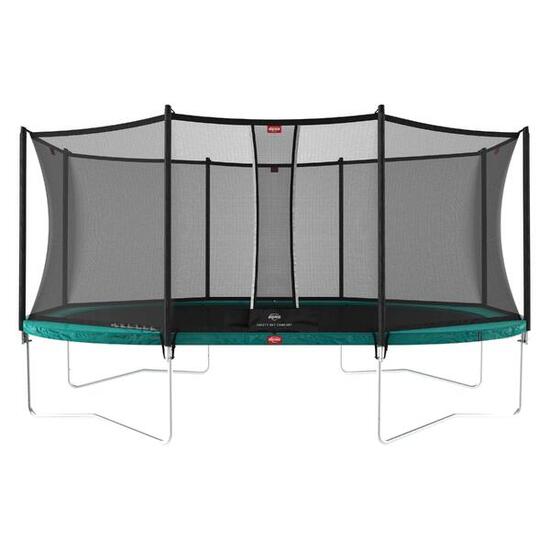 Trampoline Grand Favorit Regular 520 + Filet Séc. Comfort Vert