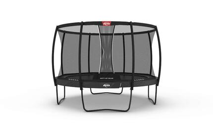 Trampoline Champion Regular 380 + Filet Séc. Deluxe Gris