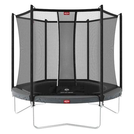 Trampolina Favorit InGround 200 + Siatka Bezp. Comfort Szary