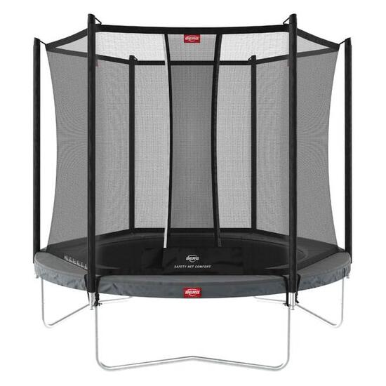 Trampolina Favorit InGround 200 + Siatka Bezp. Comfort Szary