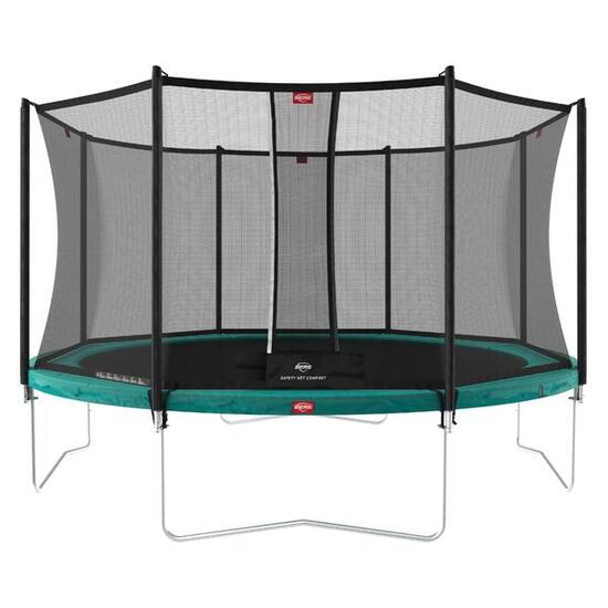 Trampoline Favorit Regular 430 + Filet Séc. Comfort Vert