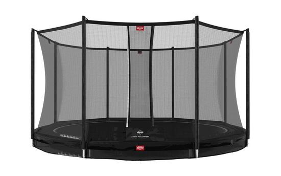 Trampoline Favorit InGround 430 + Veiligheidsnet Comfort Zwart