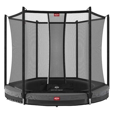 Trampoline favorit regular 270 + veiligheidsnet comfort grijs