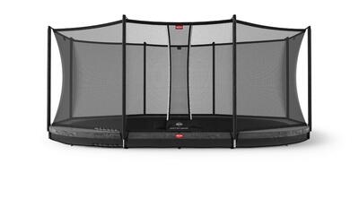 Trampoline 520x350, grand favorit inground 520 groen