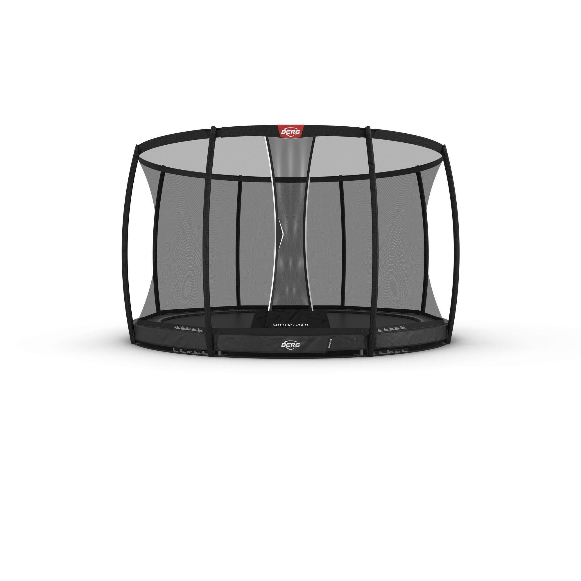 BERG Trampolína Champion InGround 430 + Bezp. Síť DLX XL Šedá