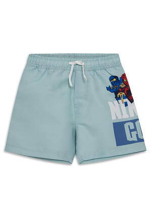 Spodenki Kąpielowe Chłopięce LEGO Ninjago Aiko313 Turkusowe